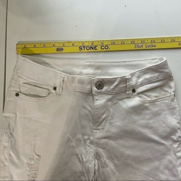 Maurice White Tie Side Cropped Jeans, 5/6 - Picture 8 of 10